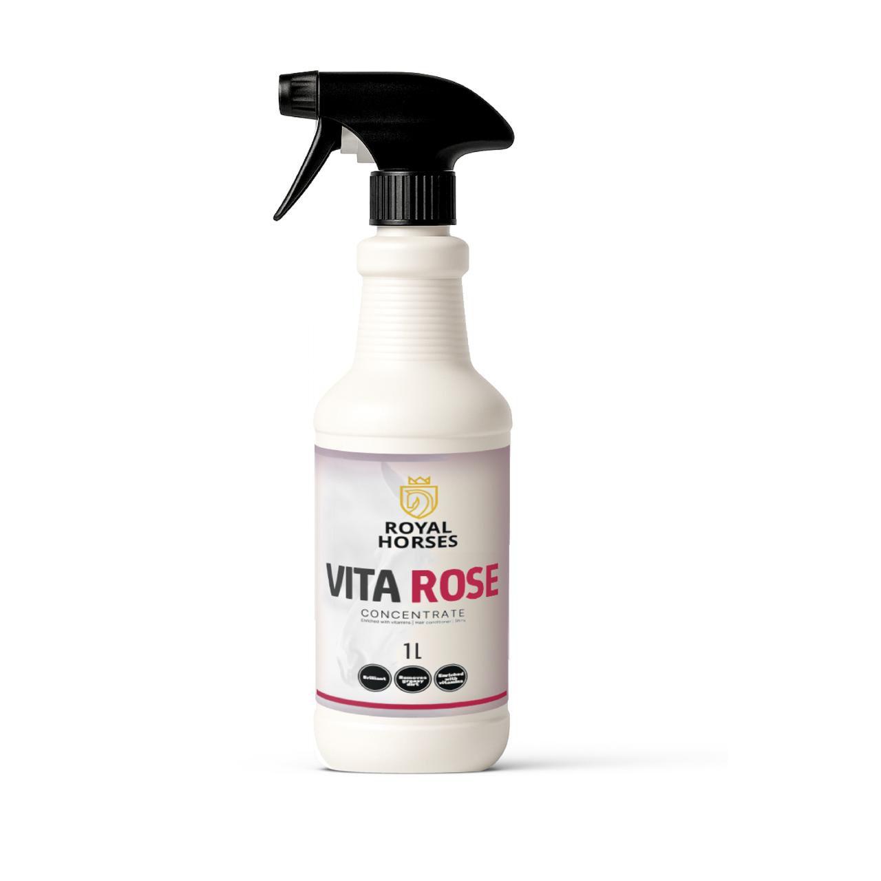فيتاروز  VITAROSE  يمنح الحصان لمعانا قويا ومظهرا أنيقا منذ الاستخدام الأول