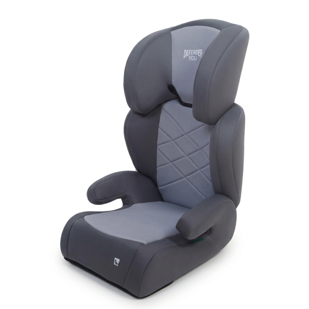 בוסטר גב ללא רצועות i-Size צבע אפור Defender — MR BABY