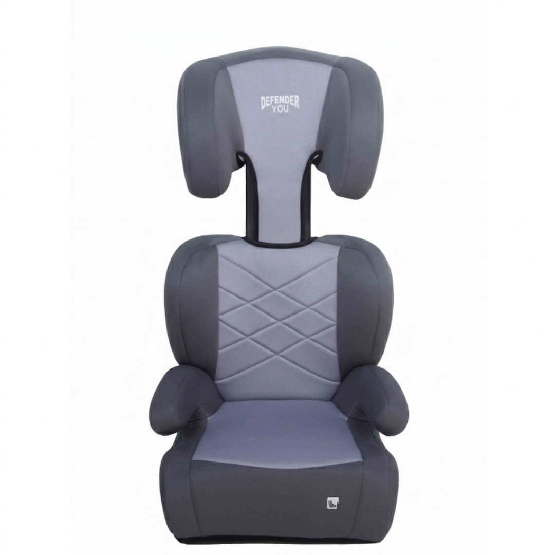 בוסטר גב ללא רצועות i-Size צבע אפור Defender — MR BABY