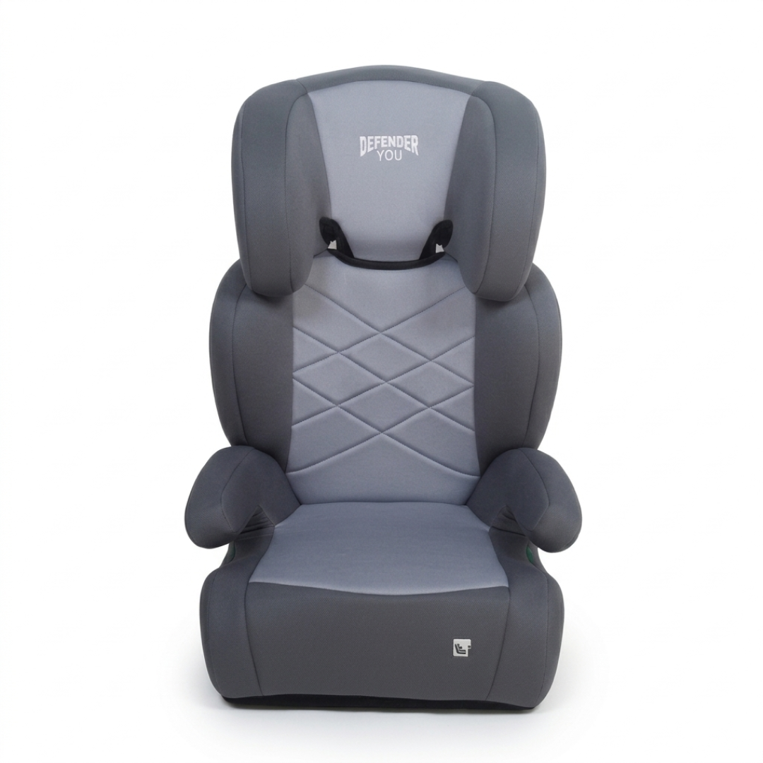 בוסטר גב ללא רצועות i-Size צבע אפור Defender — MR BABY