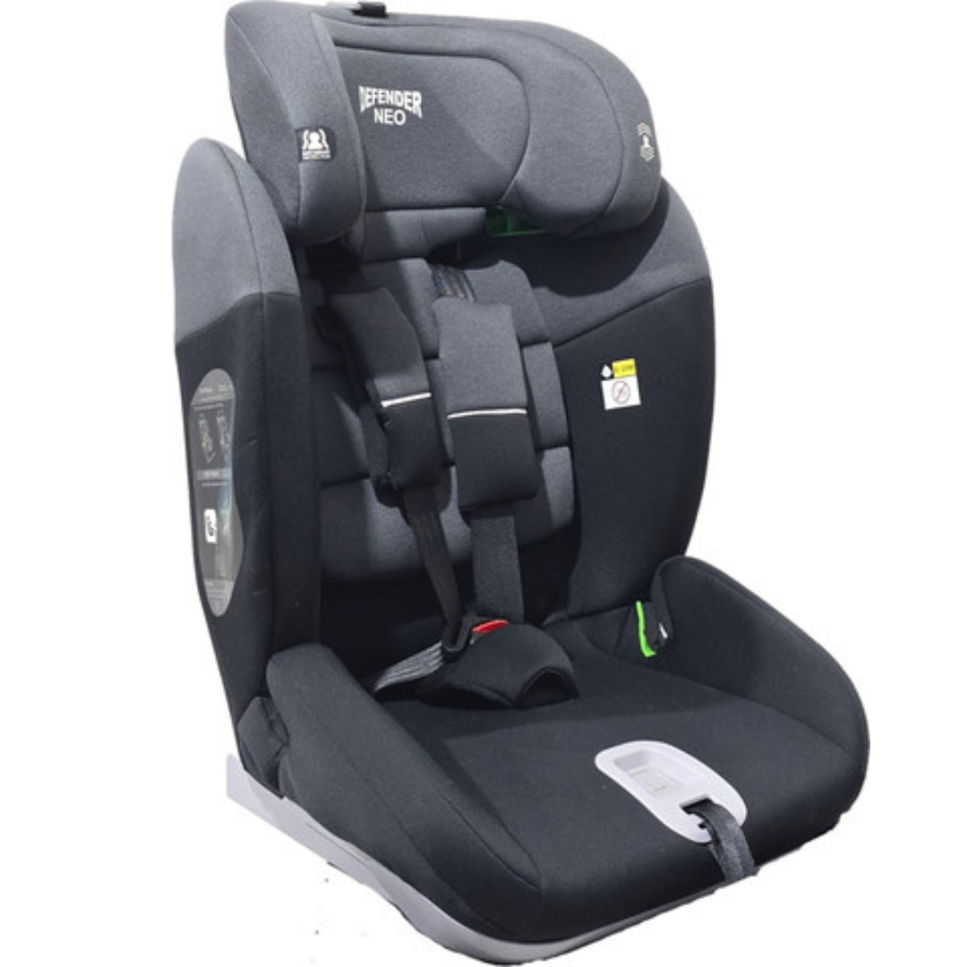 כסא בטיחות ובוסטר Defender NEO בתקן i-Size החדש - שחור/אפור — MR BABY
